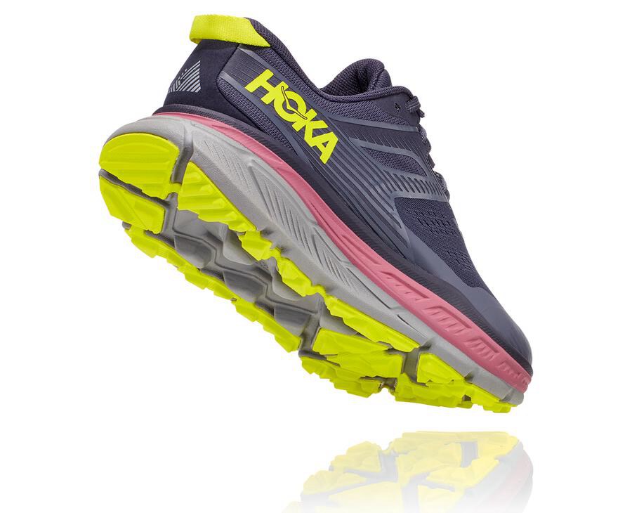 Hoka One One Trainers Womens Navy - Stinson Atr 6 - 38270ETMV